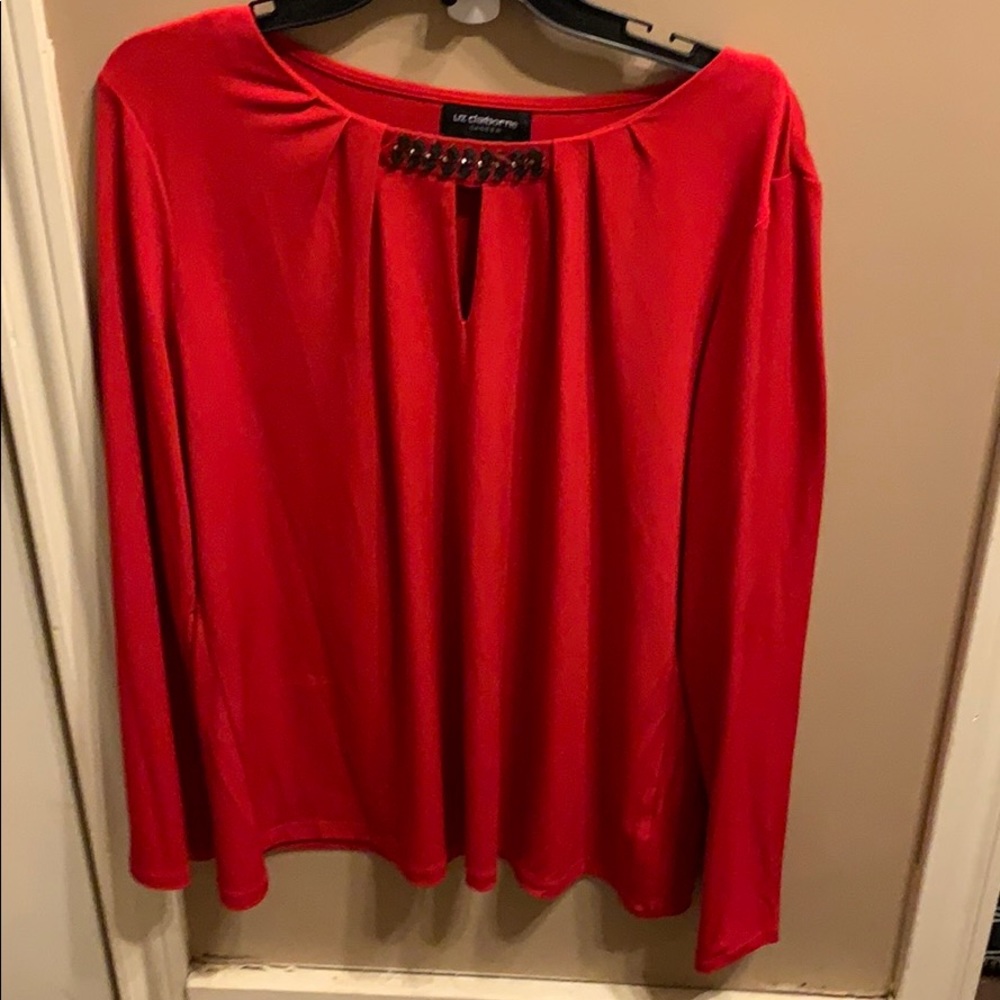 Liz Claiborne Career Red Blouse - XL